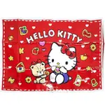 〔小禮堂〕HELLO KITTY 單人野餐墊《紅.吃餅乾》60X90CM.防塵墊