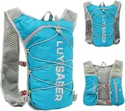 Running Hydration Pack | Reflective Hiking Backpack - Breathable Pads, Adjustable Shoulder Strap, Lightweight Water Backpack for Cycling, Climbing