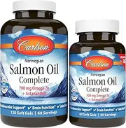 Carlson Labs Salmon Oil Complete Soft Gels, 180 Count