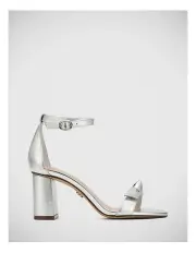 [Wittner] Calliope Metallic Leather Heel Sandal in Silver