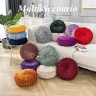 Velvet Cushion Pillow Futon Round Pumpkin Couch Cushion Floor Seat Meditation AU