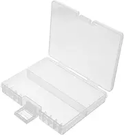 OKUMEYR Battery Storage Holder Case Transparent Durable Organizer for Aa Aaa Batteries Easy Access Storage Container for Home Travel Protects Against Damage Leakage