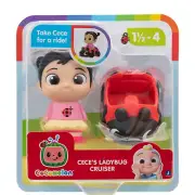 CoComelon Cece's Ladybug CRUISER & 2.5" Figure NEW 18mos - 4yrs