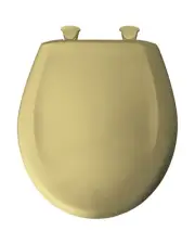 Bemis 200SLOWT Round Closed-Front Toilet Seat - Gold