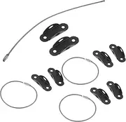 Toyvian 4 Sets Furniture Wall Anchors Tip Straps for Proofing Heavy Furniture Easy Installation Strong Design for Cabinets Dressers Bookcases and Wardrobes