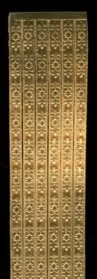 Scrap Diecut German Dresden Antique Gold Foil Paper Floral Border