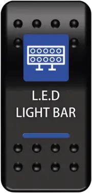 Moose Offroad LLB-PWR LED Back Light Rocker Switch for Night Riding