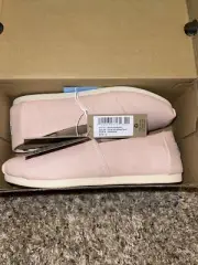 Toms Womens Alpargata loafers size 5 cloudy pink heritage canvas