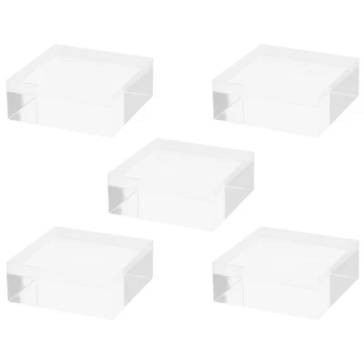 5 Pcs Acrylic Display Block Perfume Stand Clear Jewelry Displays for Selling