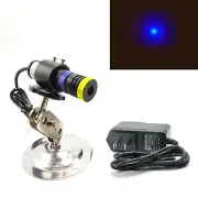 Adjustable Focus Laser Module 450nm 30mW Blue Dot Module Locator 18X65mm