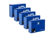 Colourhide Expanding Carry File PP A4 Blue 19 Pockets Pack 5