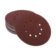 Sanding Discs,60Grit Automotive Repair Round Hook and Loop Sandpaper Red,50 Pcs