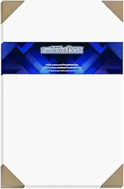 50 Bright White Smooth 80# Card Paper Sheets - 11" X 17" (11X17 Inches) Tabloid|Ledger|Booklet Size - 80 lb/pound Cover Weight - Quality Paper for Consistency in Print as a Result of the Smooth Finish