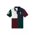 POLO RALPH LAUREN 男大童大馬拼色POLO衫