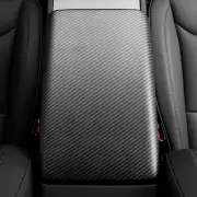 ›Matte Carbon Fiber Center Console Armrest Pad Scratch Resistant Console Box