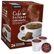 Cafe Escapes Single-Serve Coffee K-Cup Pods, 1 Count (Pack of 1) Café Mocha