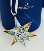 NIB Swarovski AB Irediscent Sparkle 3D Star Christmas Crystal Ornament #5283480