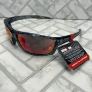 NWT Foster Grant IronMan IronFlex Sunglasses IF 1805 XGRY MIR Gray Wrap Frames
