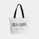 R&BB包包-拉鍊式大容量帆布袋 品牌百搭購物環保袋