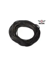Black Leather Lace for Chaps, Vests, Bags, Boots, Arts & Crafts (50 Feet Long)