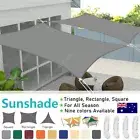 Heavy Duty Sun Shade Sail Shade Cloth 98% UV Block Triangle Square Rectangle