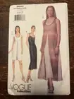 Vogue 9840 UNCUT Sewing Pattern, Misses' Dress, Size 14-16-18