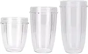 [Sduck] Replacement Cup for Nutribullet Replacement Parts 32oz 18oz 24oz for Nutri Bullet 600W and 900W, 3 pcs/pack