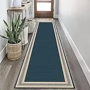 Modern Narrow Runner Rug Corridor Kitchen Bedroom Entryway Floor Mat 80x200cm Doormat Modern Extra Long Carpet Runner for Living Room Area Rug(2ft×3.3ft/60×100cm)