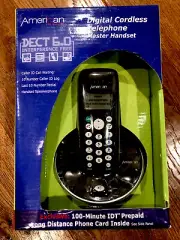 American Telecom ATS PA22504H DECT 6.0 Digital Cordless Telephone Master Handset