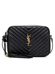 Saint Laurent Lou Camera Bag in Quilted Leather Bronze Hardware