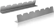 2 Pcs Sawtooth-Shaped Outdoor Barbecue Skewer Bracket Stainless Steel Kebab Holders For Wood Metal Skewers