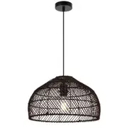 Frya Pendant Light W400mm Brown Iron / Rattan - FRYA PE40-BRN