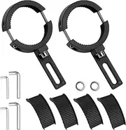 2 Pack Motorcycle Headlight Mount Brackets, 38mm-60mm Adjustable Fog Light Mount Clamp Front Fork Lamp Holder Bracket for Motorcycle Spotlights Brackets