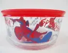 ❤️ PYREX 4 Cup SPIDER-MAN Storage Bowl *Marvel Comics Legend Spidey Action Hero