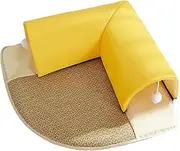 Tunnel Bed for Cats - Pet Cushion with Cave,Interactive 2-in-1 Cat Tunnel Bed with Removable Cushion for Indoors and Outdoors