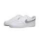 【滿額現折300】NIKE 休閒鞋 COURT VISION LOW 白 銀灰 皮革 板鞋 女 CD5434-111