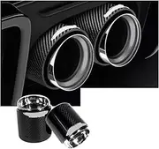 Carbon Fiber Mini Exhaust Tip Muffler Tips Compatible For mini-Cooper R55 R56 R57 R58 R59 R60 R61 F54 F55 F56 F57 F60(R60 R61)
