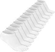 [Bencailor] 6 Pairs Women Toe Socks Cotton Compression Ankle Five Toe Sock Low Cut Athletic Running Socks for Women Men Kids