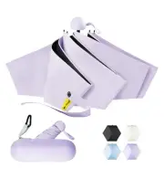 Travel Mini Umbrella Compact Small & Lightweight, UV Rain Protection, Pocket-...