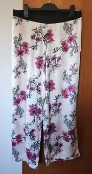 Bras N Things Ladies Floral Print Oriental Luxe Lounge Sleep Pants Size 12 New