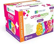 Opthopatch Kids Eye Patches with Extra Hypoallergenic Acrylic Adhesive, 70 Breathable Patches for Amblyopia & Lazy Eye, Chic Girl-Friendly Designs, 2 Rewards Chart Included by Defined Vision