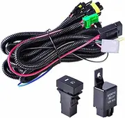 TGMGADANTV H11 Car Fog Light Wiring Harness Socket Auto ON/Off Switch Kits with LED Indicator Switch and Automotive Relay Metal Wire