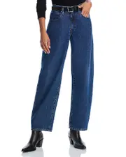 Frame Low Slung Barrel Jeans in Kirk