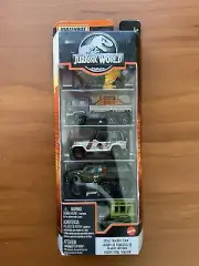 Matchbox Jurassic Park World Submarine Transporter Armored Truck Track Jeep Set