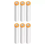 6 Rolls Pre-Taped Masking Film 94.5"x65.6ft Tape and Drape Plastic Drop Cloth
