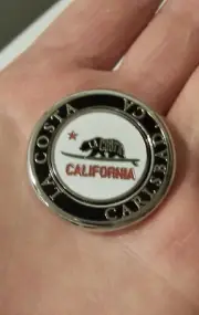 NEW PRG Duo Magnetic Metal Enamel Golf Ball Marker CARLSBAD OMNI LA COSTA RESORT