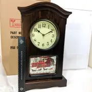 Wood Shelf, Mantel, Wall Clock, Photo Holder, Quartz, Traditional - New