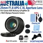 7artisans 25mm F1.8 Lens for Fujifilm X Sony E Mount Canon EF-M EOS M4/3 Olympus
