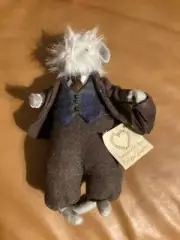 Professor Teacher Mouse Plush Figurine