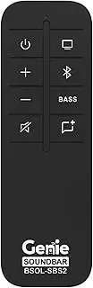 Remote Control Replacement for Bose TV Speaker and Solo Soundbar Series II - Compatible with Bose Solo 5 10 15 Series II TV Sound System 418775 410376 431974 845194